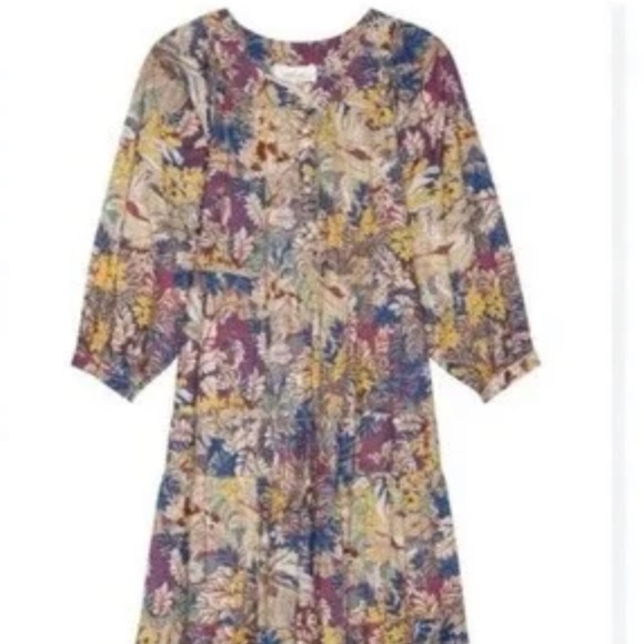 The Great. The patio dress in canopy leaf print. - Picture 3 of 3